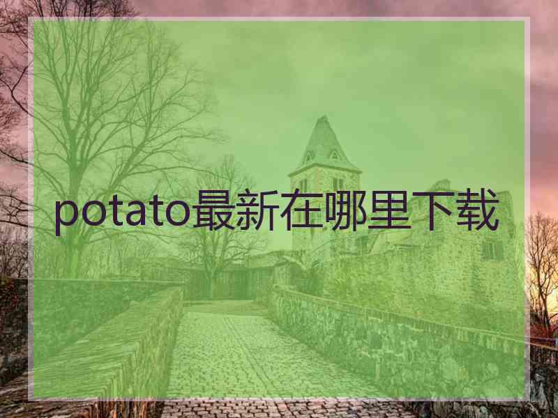 potato最新在哪里下载