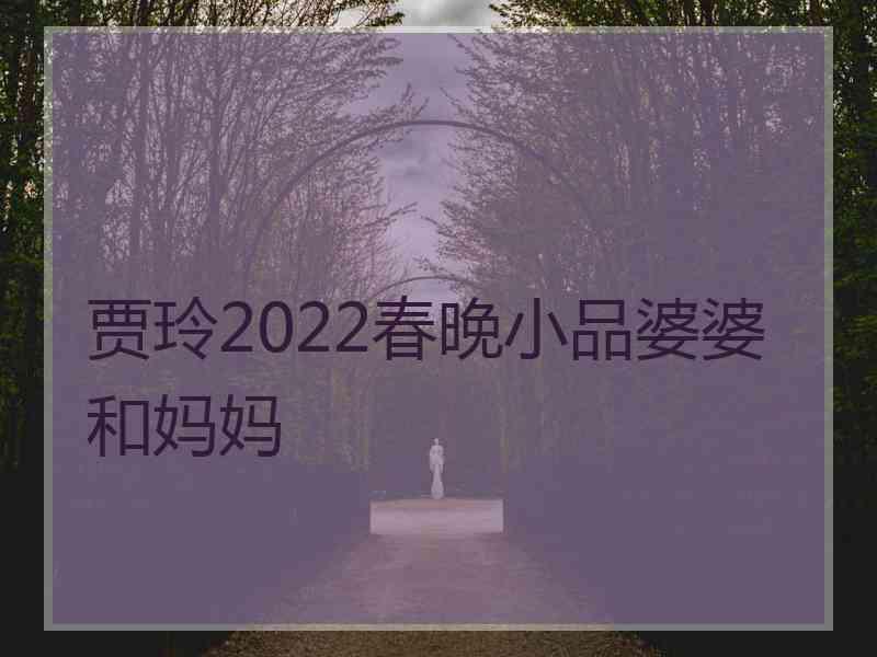 贾玲2022春晚小品婆婆和妈妈