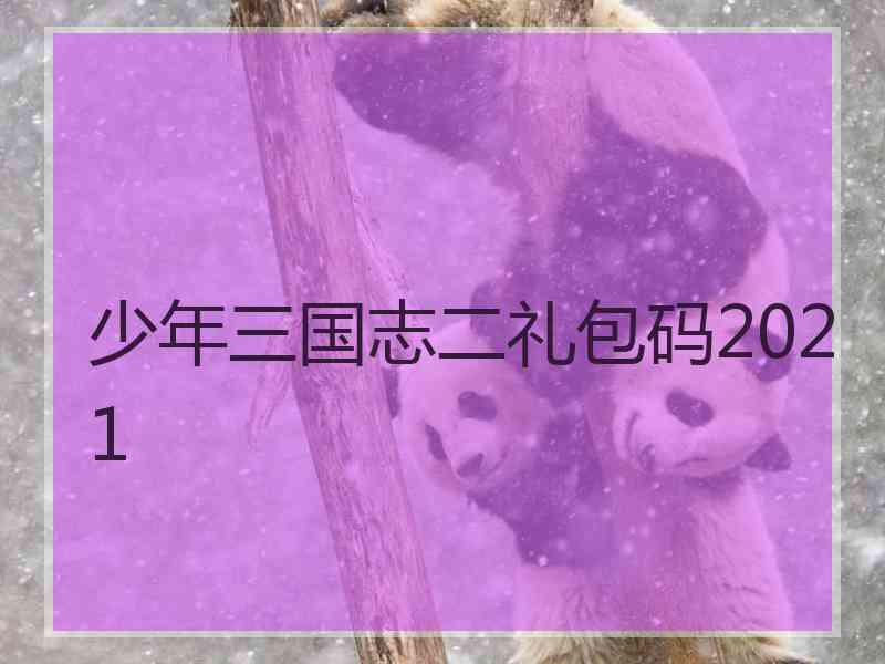 少年三国志二礼包码2021