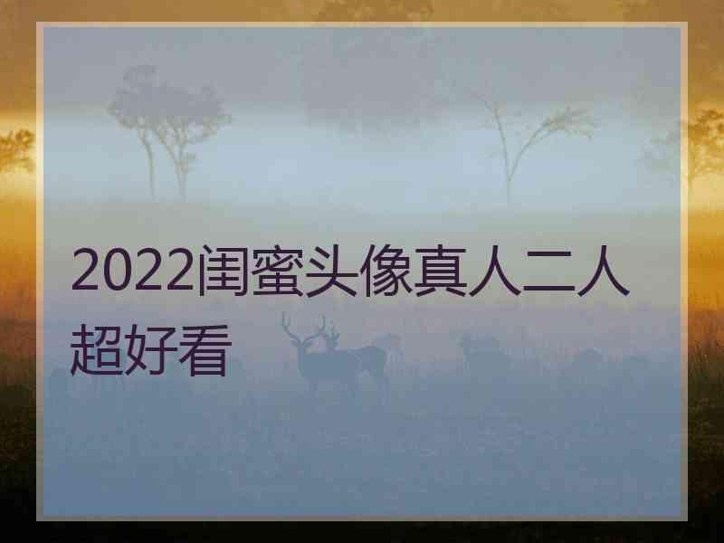 2022闺蜜头像真人二人超好看