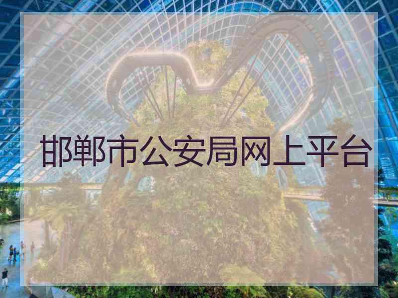 邯郸市公安局网上平台