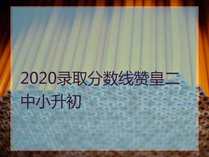 2020录取分数线赞皇二中小升初