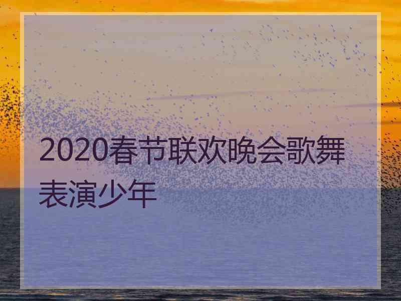 2020春节联欢晚会歌舞表演少年