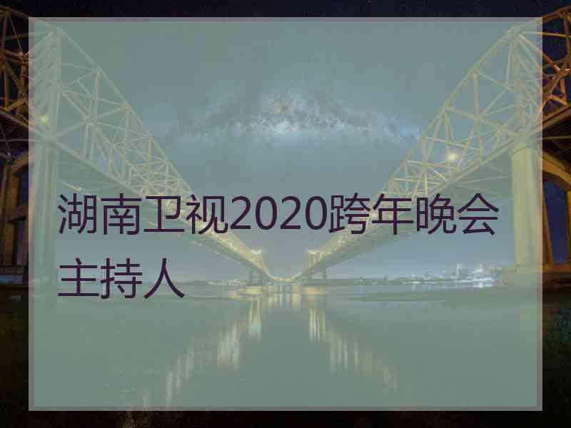 湖南卫视2020跨年晚会主持人