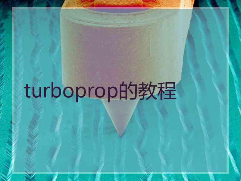 turboprop的教程