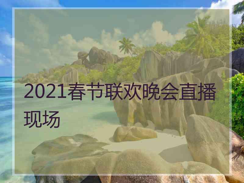 2021春节联欢晚会直播现场