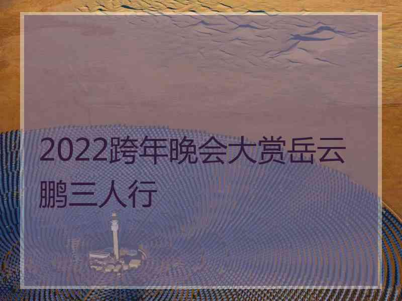 2022跨年晚会大赏岳云鹏三人行