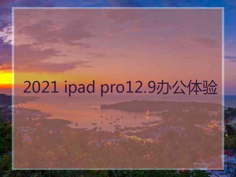 2021 ipad pro12.9办公体验