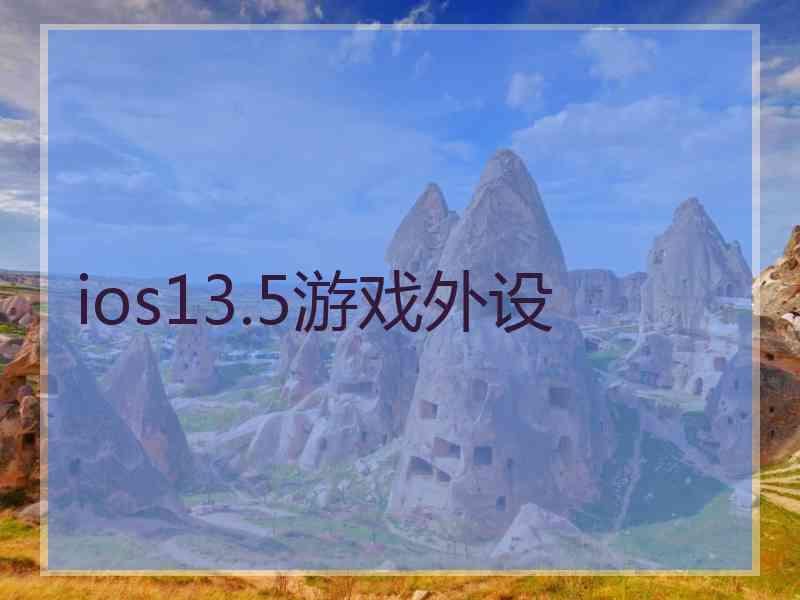 ios13.5游戏外设