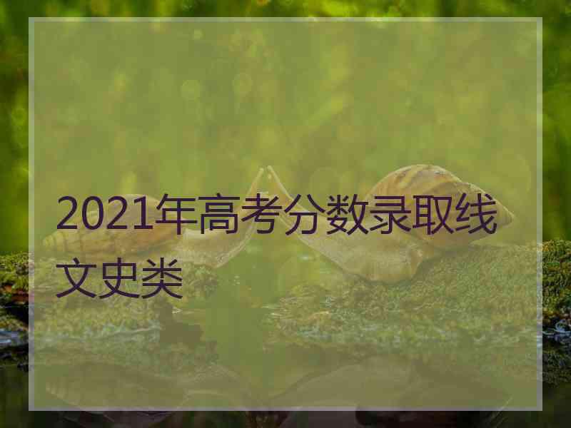 2021年高考分数录取线文史类