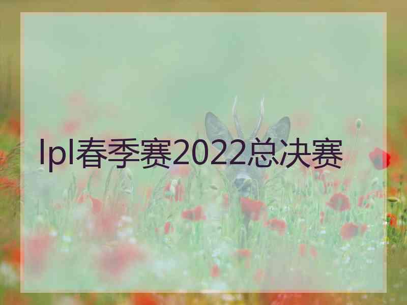 lpl春季赛2022总决赛