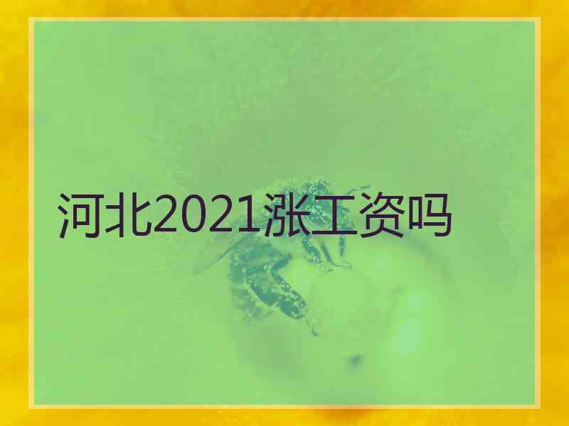 河北2021涨工资吗