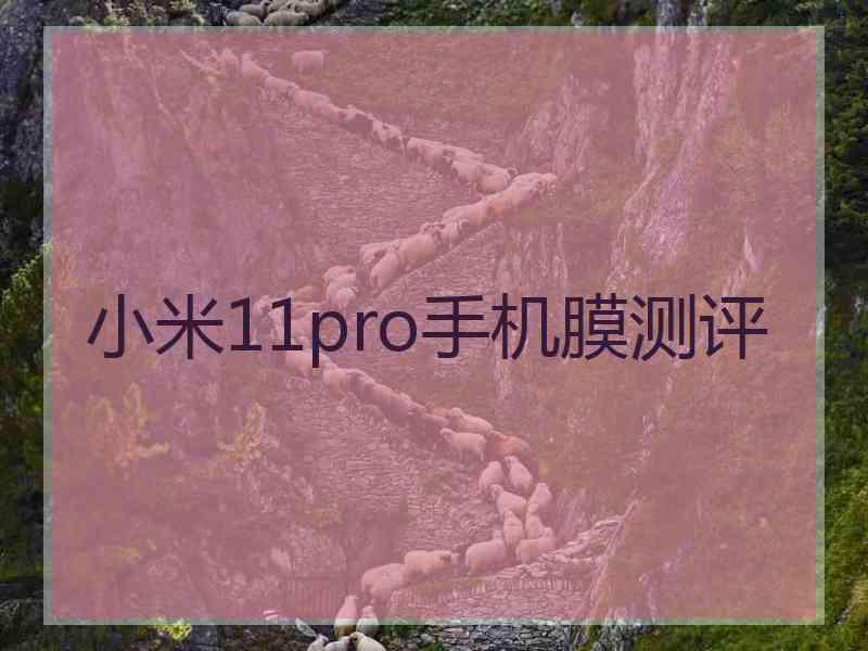 小米11pro手机膜测评