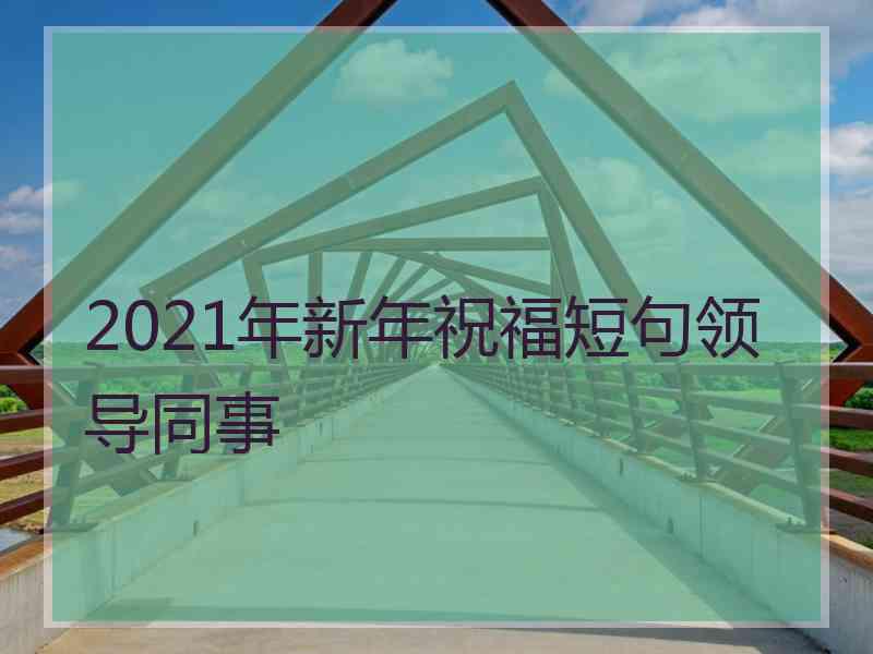 2021年新年祝福短句领导同事