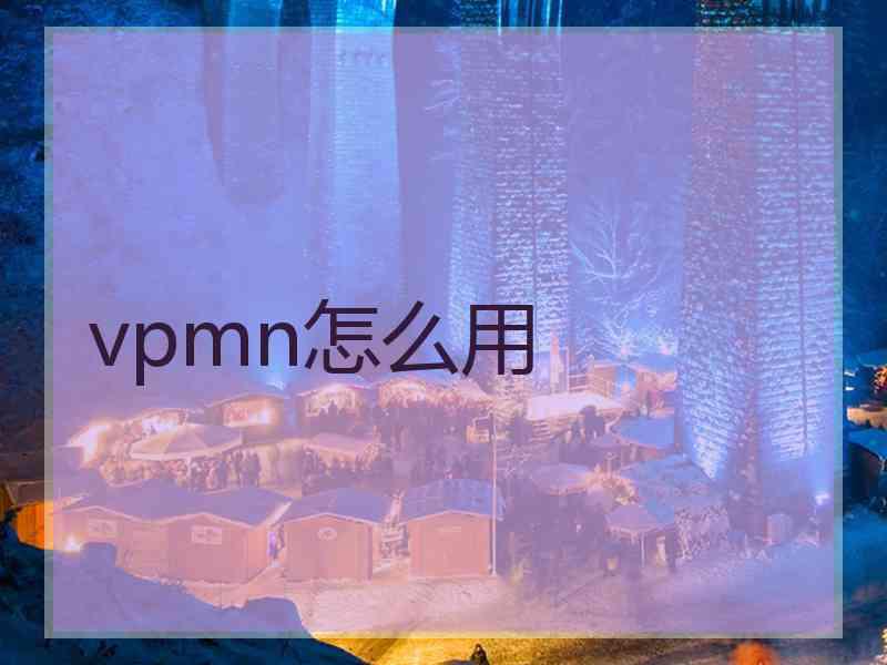 vpmn怎么用