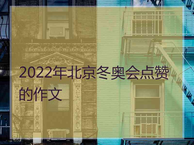 2022年北京冬奥会点赞的作文