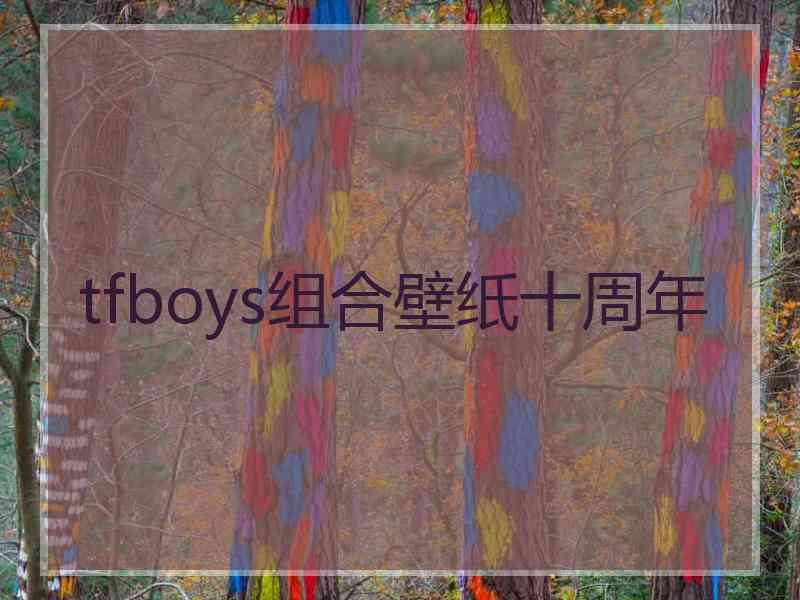 tfboys组合壁纸十周年