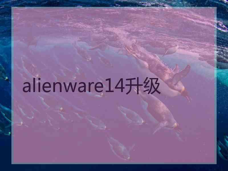 alienware14升级