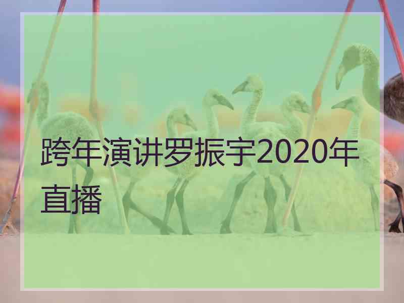 跨年演讲罗振宇2020年直播