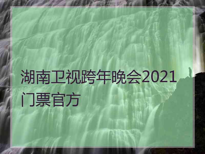 湖南卫视跨年晚会2021门票官方