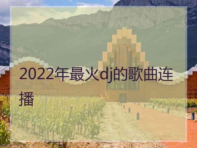 2022年最火dj的歌曲连播