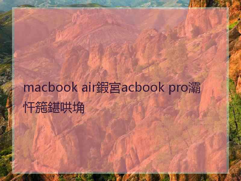 macbook air鍜宮acbook pro灞忓箷鍖哄埆