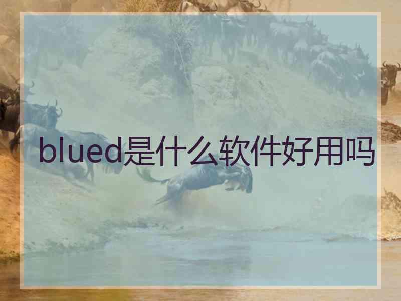 blued是什么软件好用吗