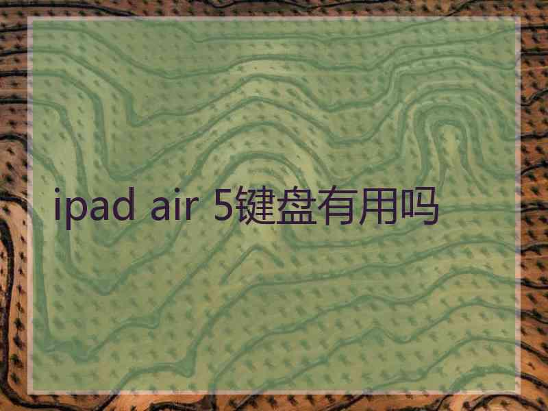 ipad air 5键盘有用吗