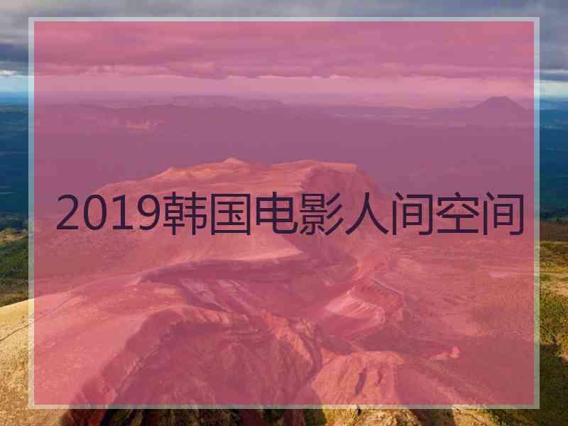 2019韩国电影人间空间