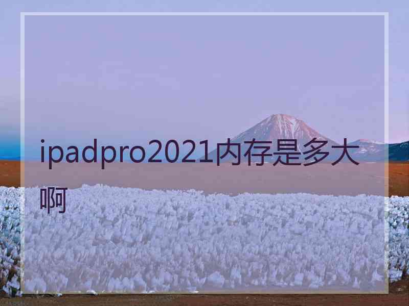 ipadpro2021内存是多大啊