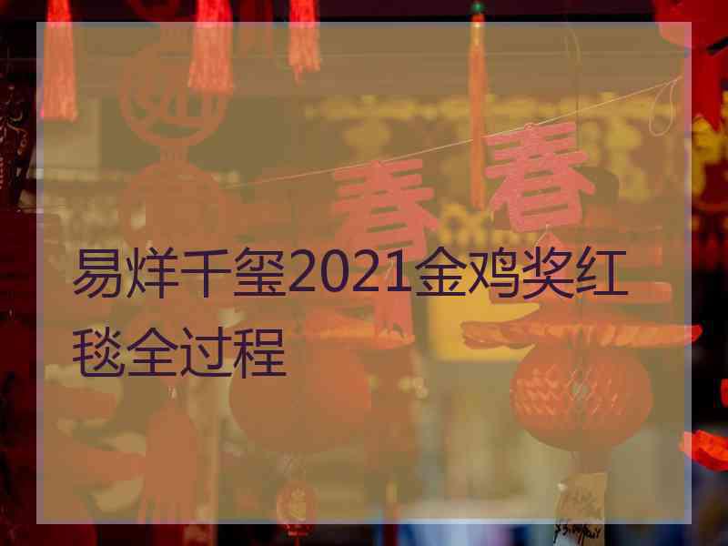 易烊千玺2021金鸡奖红毯全过程