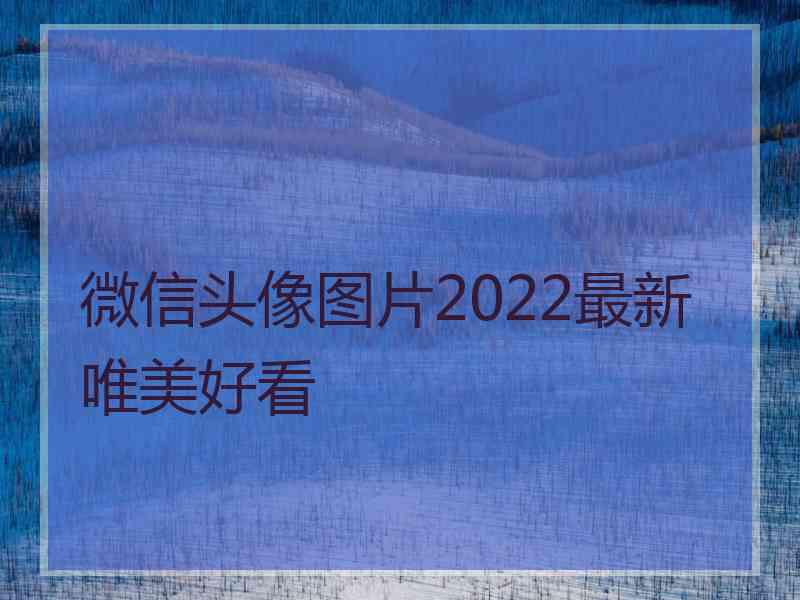 微信头像图片2022最新唯美好看