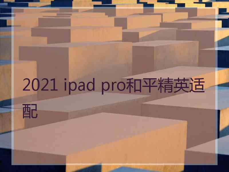 2021 ipad pro和平精英适配