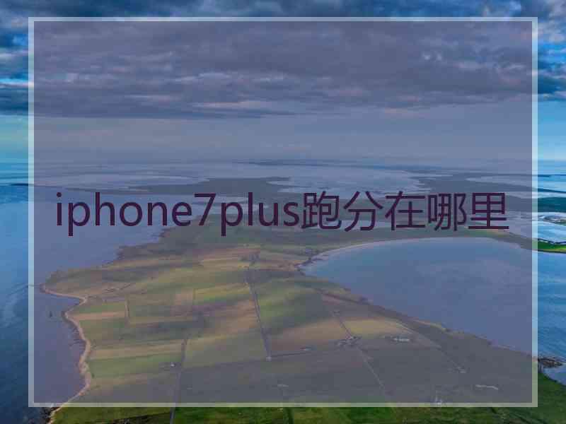 iphone7plus跑分在哪里