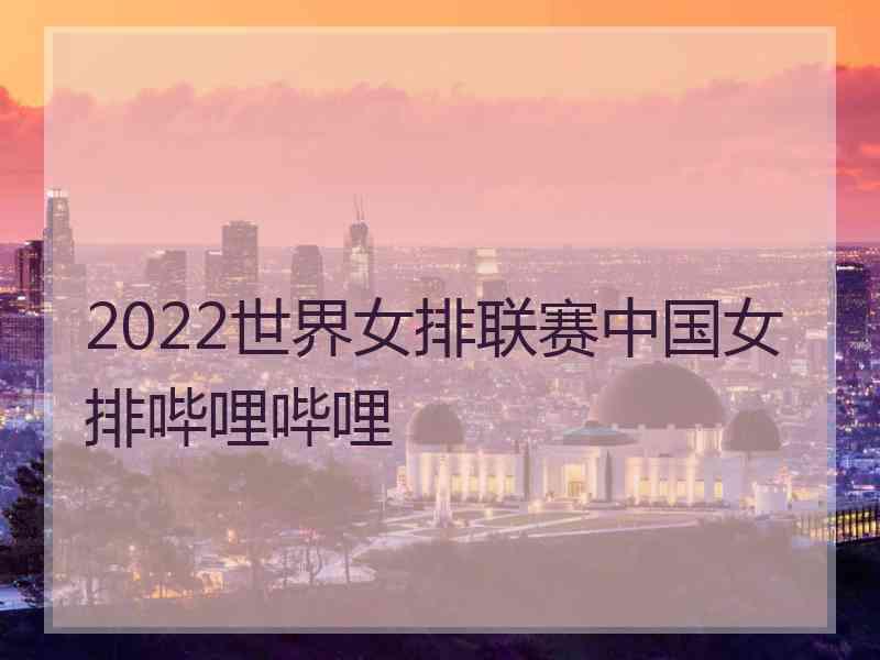 2022世界女排联赛中国女排哔哩哔哩