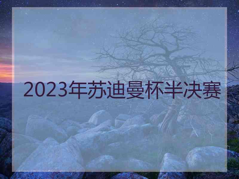 2023年苏迪曼杯半决赛