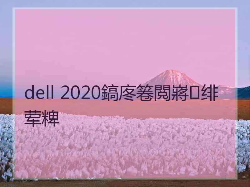 dell 2020鎬庝箞閲嶈绯荤粺