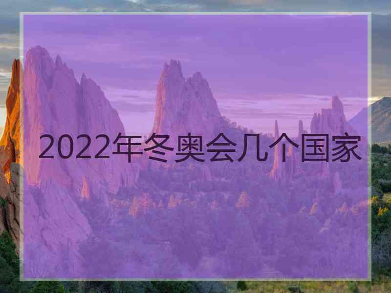 2022年冬奥会几个国家