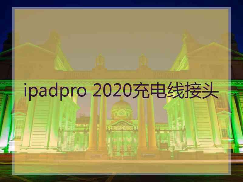 ipadpro 2020充电线接头