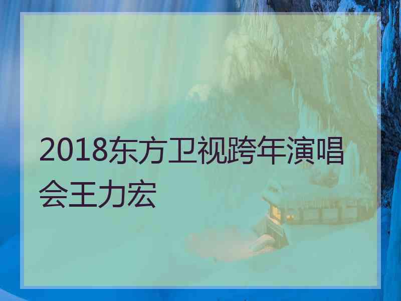 2018东方卫视跨年演唱会王力宏