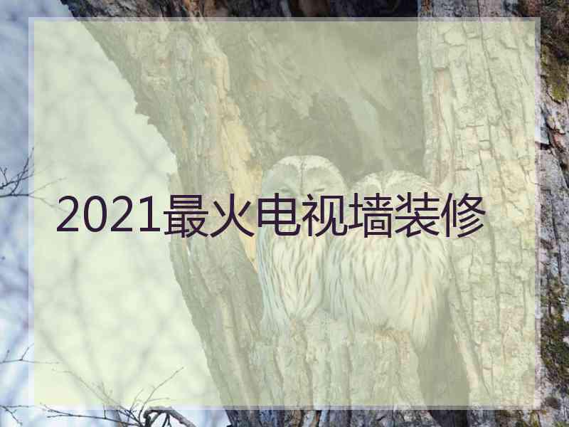 2021最火电视墙装修