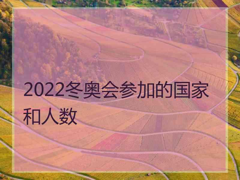 2022冬奥会参加的国家和人数