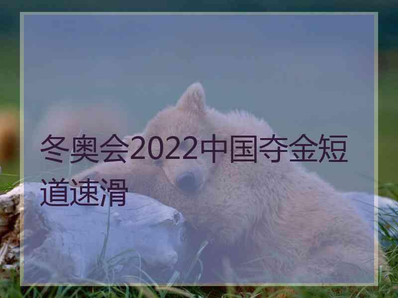 冬奥会2022中国夺金短道速滑