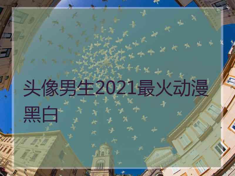 头像男生2021最火动漫黑白