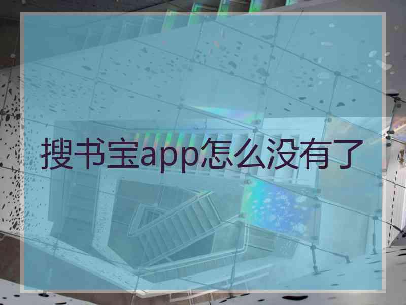 搜书宝app怎么没有了