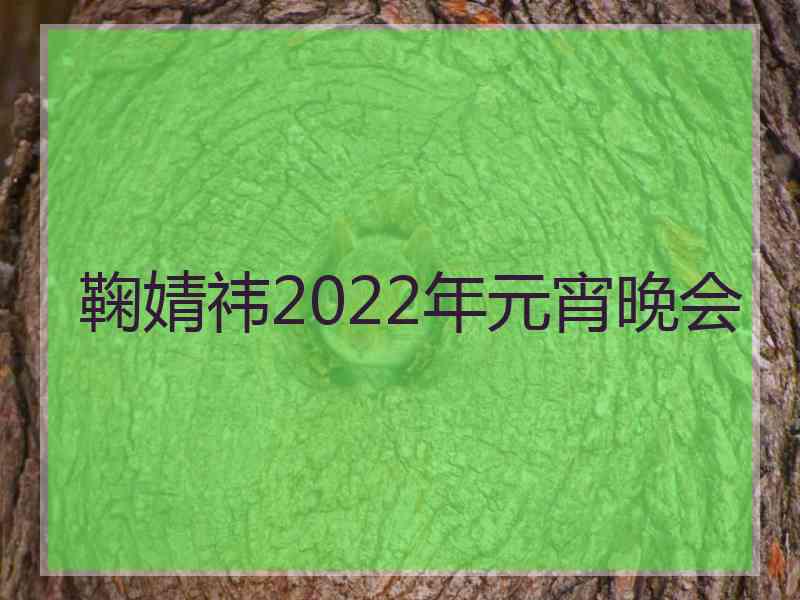 鞠婧祎2022年元宵晚会