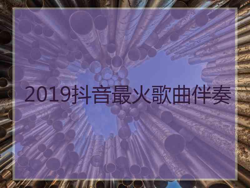 2019抖音最火歌曲伴奏