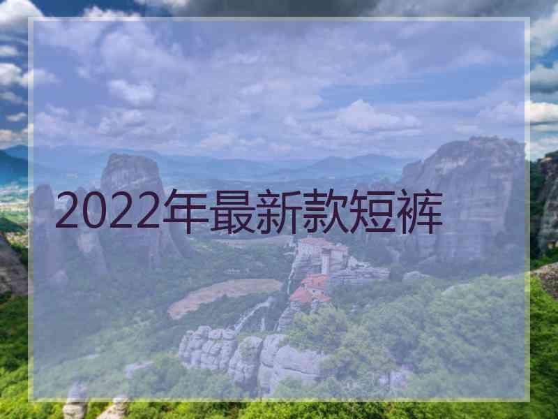 2022年最新款短裤