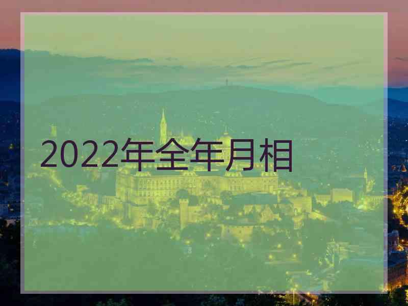 2022年全年月相