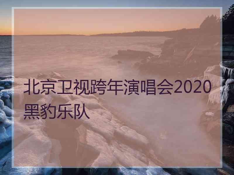 北京卫视跨年演唱会2020黑豹乐队